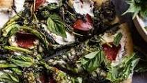 Broccoli Rabe Burrata Pizza. Broccoli Rabe Burrata Pizza.