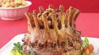 Pork Crown Roast With Cherry Cornbread Stuffing Pork Crown Roast With Cherry Cornbread Stuffing