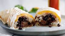 Crispy Orange Beef Burrito Crispy Orange Beef Burrito