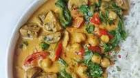 Vegan Chickpea, Mushroom and Spinach Curry Vegan Chickpea, Mushroom and Spinach Curry