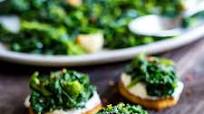 Broccoli Rabe and Ricotta Crostini Broccoli Rabe and Ricotta Crostini