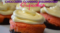 Chocolate Covered Strawberry Cupcakes Chocolate Covered Strawberry Cupcakes