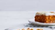Carrot-Walnut Snack Cake with Cream Cheese Frosting Carrot-Walnut Snack Cake with Cream Cheese Frosting
