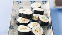 Salmon and cucumber sushi Salmon and cucumber sushi