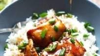 Sticky Bourbon Chicken with Rice Sticky Bourbon Chicken with Rice