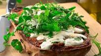 Mozzarella and Arugula Bruschetta Mozzarella and Arugula Bruschetta