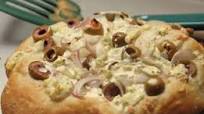 Cheese and Olive Focaccia Cheese and Olive Focaccia