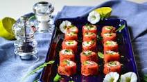 Smoked Salmon Rolls with Avocado and Goat Cheese Smoked Salmon Rolls with Avocado and Goat Cheese