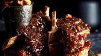 Bourbon-glazed beef ribs Bourbon-glazed beef ribs