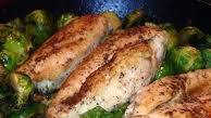 Baked Lemon Chicken & Brussels Baked Lemon Chicken & Brussels