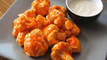 Buffalo Cauliflower Bites With Blue Cheese Sauce Buffalo Cauliflower Bites With Blue Cheese Sauce