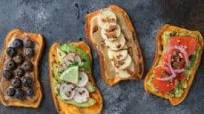 Oven-Baked Sweet Potato Toast 4 Ways Oven-Baked Sweet Potato Toast 4 Ways