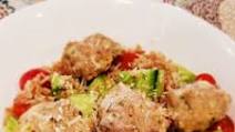Turkey Meatball Farro Salad Turkey Meatball Farro Salad