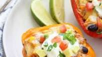 Chicken Enchilada Stuffed Peppers Chicken Enchilada Stuffed Peppers
