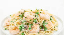 Creamy Shrimp Carbonara with bacon and Parmesan Creamy Shrimp Carbonara with bacon and Parmesan