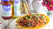 Fody's Low FODMAP Vegetable Stuffed Spaghetti Squash Fody's Low FODMAP Vegetable Stuffed Spaghetti Squash