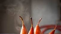 Poached Pears in Spiced Prune Juice Recipe Poached Pears in Spiced Prune Juice Recipe