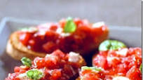 Bruschettas a la italiana Bruschettas a la italiana