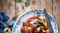 Brined roast pheasant with sage, pancetta and marsala gravy Brined roast pheasant with sage, pancetta and marsala gravy