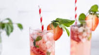 Strawberry Mojito Mocktail Strawberry Mojito Mocktail