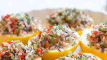 Vegetarian Stuffed Patty Pan Squash Vegetarian Stuffed Patty Pan Squash
