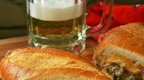 Cheesy Beef Stuffed French Bread Cheesy Beef Stuffed French Bread