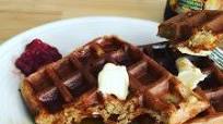 Waffles with Rolled oats and Olive oil Waffles with Rolled oats and Olive oil