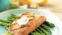 Grilled Salmon with Lemon-Dill Sauce Grilled Salmon with Lemon-Dill Sauce