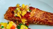 Smoked Paprika Salmon Recipe with Mango Salsa Smoked Paprika Salmon Recipe with Mango Salsa