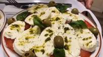 Caprese Salad with Olives Caprese Salad with Olives