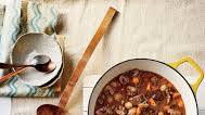 Beef Stew with Buttery Garlic Bread Recipe Beef Stew with Buttery Garlic Bread Recipe