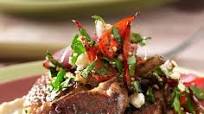 Lamb cutlets with baba ganoush Lamb cutlets with baba ganoush