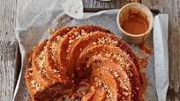 Banana & choc bundt cake with peanut caramel drizzle Banana & choc bundt cake with peanut caramel drizzle