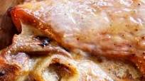 Ham Steak, Fresh with Mustard-Cidar Glaze Ham Steak, Fresh with Mustard-Cidar Glaze