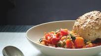 White Beans with Tomatoes, Spinach and Pancetta White Beans with Tomatoes, Spinach and Pancetta