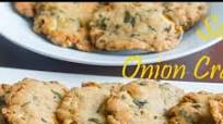 Baked Savory Onion Crakers Recipe | Baked Maddur Vada Recipe Baked Savory Onion Crakers Recipe | Baked Maddur Vada Recipe