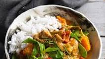 Thai pork and vegetable curry Thai pork and vegetable curry