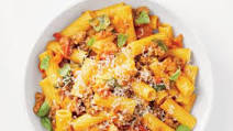 Rigatoni with Summer Bolognese Rigatoni with Summer Bolognese