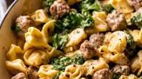 Creamy Tortellini Sausage Skillet Creamy Tortellini Sausage Skillet