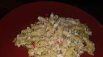 Crab Pasta in a Creamy Garlic White Wine Sauce Crab Pasta in a Creamy Garlic White Wine Sauce