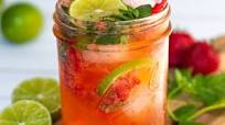 Strawberry Mojito Mocktail Strawberry Mojito Mocktail