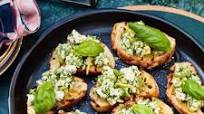 Broad bean and ricotta bruschetta Broad bean and ricotta bruschetta