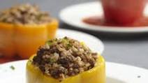 Ground Beef Stuffed Peppers with Currants Ground Beef Stuffed Peppers with Currants