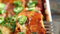 BBQ Chicken Enchiladas with Mushrooms BBQ Chicken Enchiladas with Mushrooms