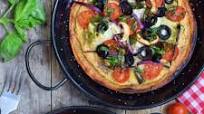 Chickpea Flour Pizza with Hummus Chickpea Flour Pizza with Hummus