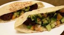 Beetroot Filafil with Khubus(Pita bread)Sandwich Beetroot Filafil with Khubus(Pita bread)Sandwich
