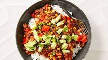 Mexican-Style Beef and Avocado with Black Beans and Corn Mexican-Style Beef and Avocado with Black Beans and Corn