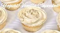 Eggless Moist White Yogurt Vanilla Cupcakes with White Chocolate Condensed Milk Buttercream Frosting Eggless Moist White Yogurt Vanilla Cupcakes with White Chocolate Condensed Milk Buttercream Frosting