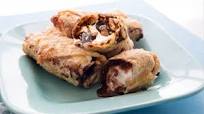 Crispy S'mores Spring Rolls Crispy S'mores Spring Rolls