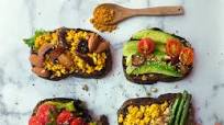 Tostadas veganas saludables Tostadas veganas saludables